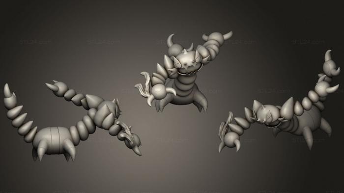 Figurines heroes, monsters and demons (Drapion, STKM_2289) 3D models for cnc